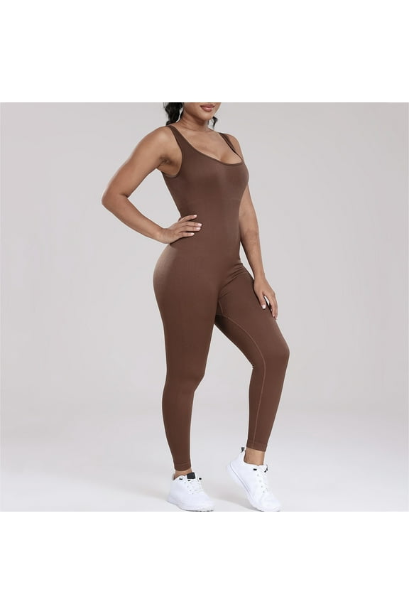 Wancir Womens Body Shaping Close-fitting With Casual Jumpsuit