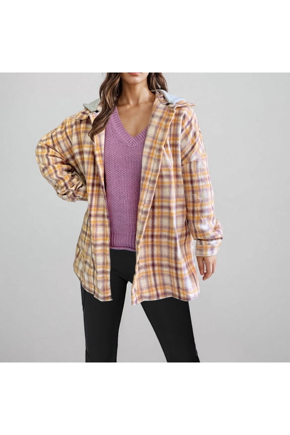 Wancir Womens Cardigan 2024 Winter Oversized Button Down Fleece Hooded Draped Pockets Jacket Coats