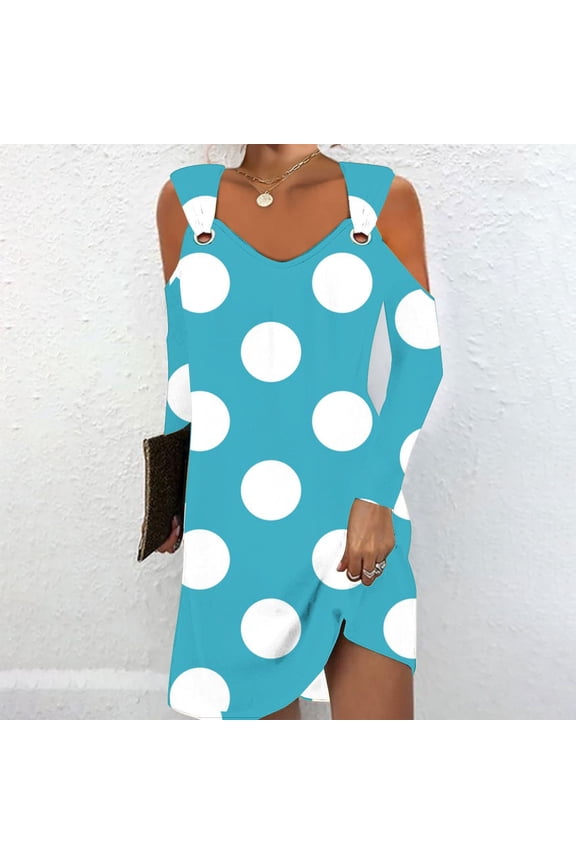 Wancir Womens Casual T Shirt Dresses 2024 Summer Cold Shoulder long Sleeve Maxi Dress Boho Floral Print V Neck Sundresses