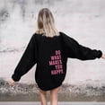 thumbnail image 1 of Wancir Womens Cute Hoodies Pink Hoodie Oversized Letter Print Graphic Hoodies For Women Long Sleeve Preppy Sweatshirt, 1 of 7