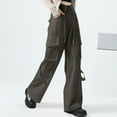 thumbnail image 1 of Wancir Womens Linen Pants Wide Leg High Waisted Drawstring Casual Flowy Pants with Pockets, 1 of 7