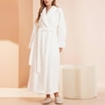 thumbnail image 1 of Wancir Womens Long Robe Soft Warm Fleece Plush Bathrobe Ladies Sleepwear Pajamas Housecoat Nightgown, 1 of 6
