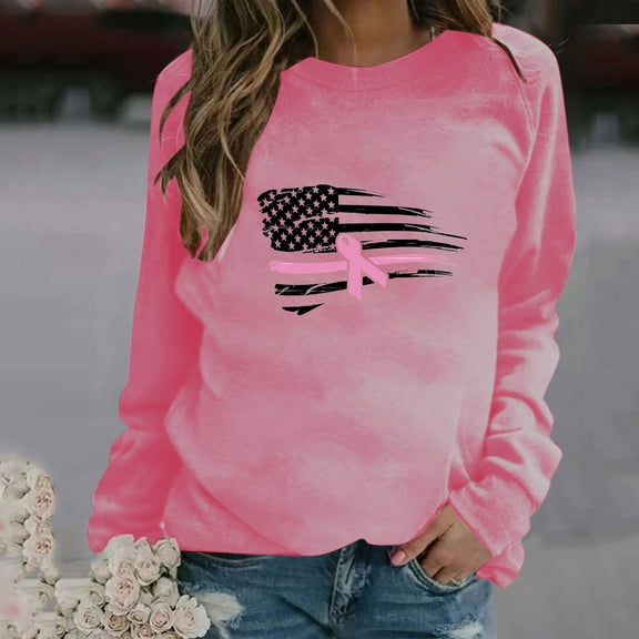 Wancir Womens Long Sleeve Tops Casual Shirts for Women Summer Flower Printed T Shirt Crewneck Floral Tee