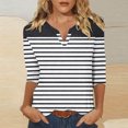 thumbnail image 1 of Wancir Womens Long Sleeve Tops Casual V Neck T Shirts Loose Fit, 1 of 5