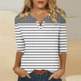 thumbnail image 1 of Wancir Womens Long Sleeve Tops Casual V Neck T Shirts Loose Fit, 1 of 5