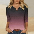 thumbnail image 1 of Wancir Womens Long Sleeve Tops Casual V Neck T Shirts Loose Fit, 1 of 5