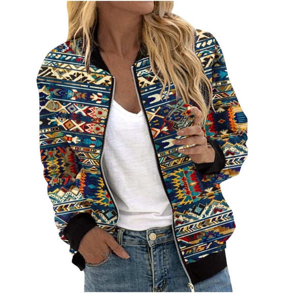 Wancir Womens Long Sleeve Zip Up Sweatshirts Jackets Casual Loose Outwear with Pockets
