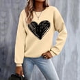thumbnail image 1 of Wancir Womens Oversized Sweatshirts Graphic Print Long Sleeve Crewneck Lightweight Hoodies Thin Casual Loose Pullover Tops, 1 of 6
