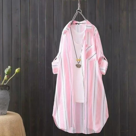 Wancir Womens Plaid Shirts Cotton Classic Long Sleeve Button Down Collared Casual Tops Lightweight Autumn Blouses