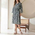 thumbnail image 1 of Wancir Womens Robe Lightweight Cotton Robes Short Knit Bathrobe Soft Ladies Sleepwear with Pockets, 1 of 3