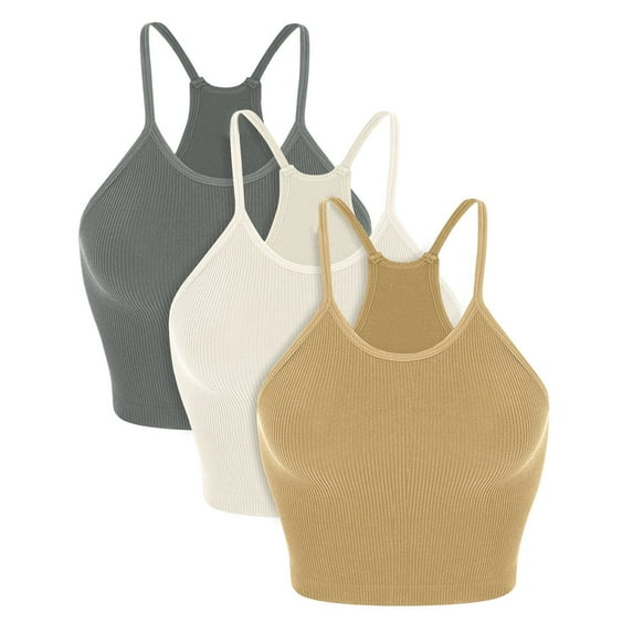 Wancir Womens Seamless Sports Bra Wireless Compression Bras Super Comfort Yoga Bralette Breathable Crop Tank Tops