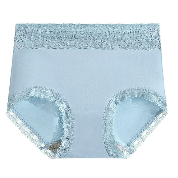 Wancir Womens Sexy Underwear Lace Panties High Waisted Plus Size Ladies Brief for Women 1PC