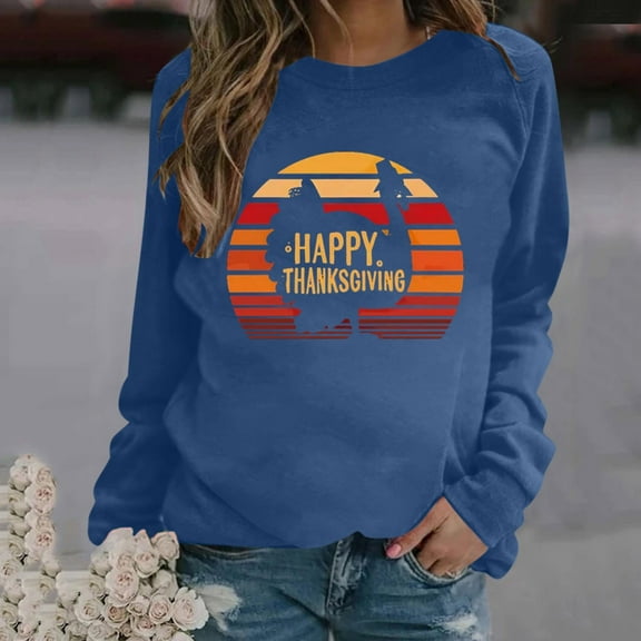 Wancir Womens Thanksgiving Shirt Leopard Pumpkin Printed Cute Graphic Tee Thankful Grateful Blessed T-Shirts Fall Top