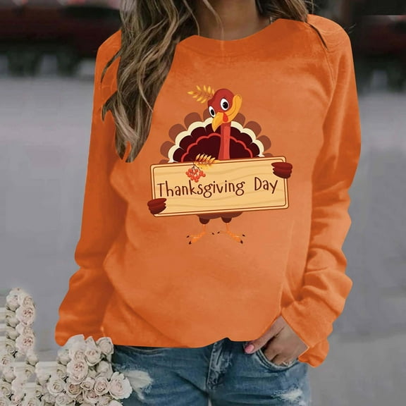 Wancir Womens Thanksgiving Shirt Leopard Pumpkin Printed Cute Graphic Tee Thankful Grateful Blessed T-Shirts Fall Top