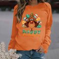 thumbnail image 1 of Wancir Womens Thanksgiving Shirt Leopard Pumpkin Printed Cute Graphic Tee Thankful Grateful Blessed T-Shirts Fall Top, 1 of 4