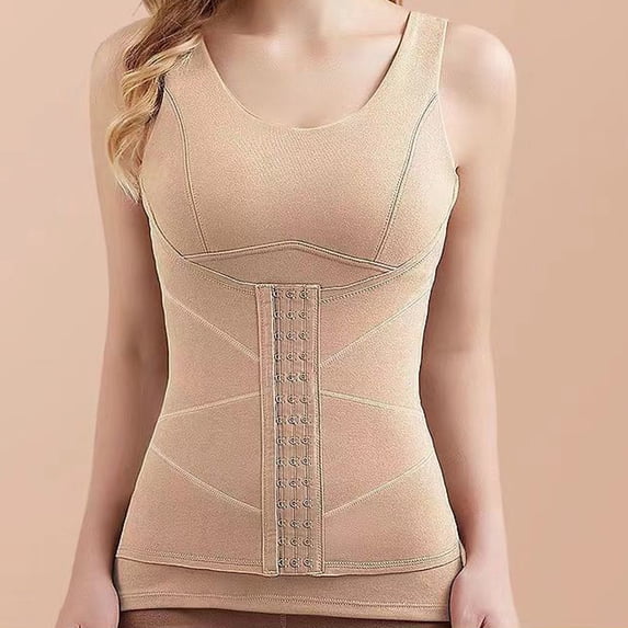 Wancir Womens Thermal Tank Tops Built in Bra Warm Underwear High Stretch Sleeveless Camisoles Comfy Soft Base Layer Vest