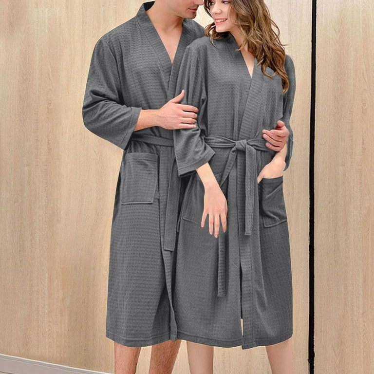 Wancir Womens Waffle Robe, Kimono Spa Bathrobe Soft Bath Robe for Women -  Walmart.com