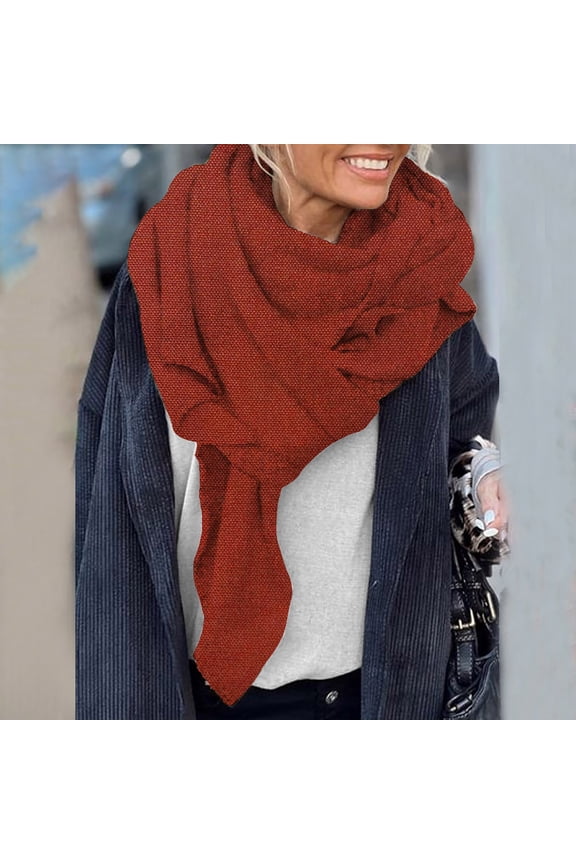 Wancir Womens Warm Winter Infinity Scarves Set Blanket Scarf Pure Color