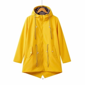 Wancir Womens Waterproof Rain Jacket Lightweight Raincoat Packable Hooded Outdoor Windbreaker