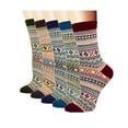 thumbnail image 1 of Wancir Wool Socks for Women - 5 Pairs Wool Socks Soft Womens Socks, Winter Hiking Socks Cozy Socks Warm Socks, 1 of 2