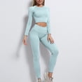 thumbnail image 1 of Wancir Workout Sets for Women Two Piece Outfits Seamless High Waist Leggings Yoga Crop Tops Athletic Sports Gym Sets, 1 of 6
