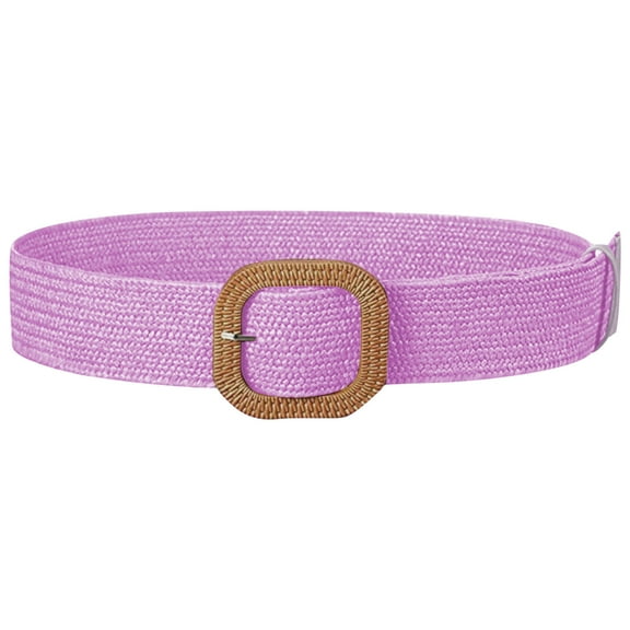 Wancir Woven Belt for Women Straw Elastic Stretch Waist Belt Boho Belts Ladies Summer Beach Dress Belts