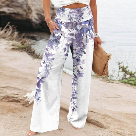 Wancir Yoga Pants Women Wide Leg Pants with Pockets High Waist Stretch Dress Casual Sweatpants Petite/Regular/Tall