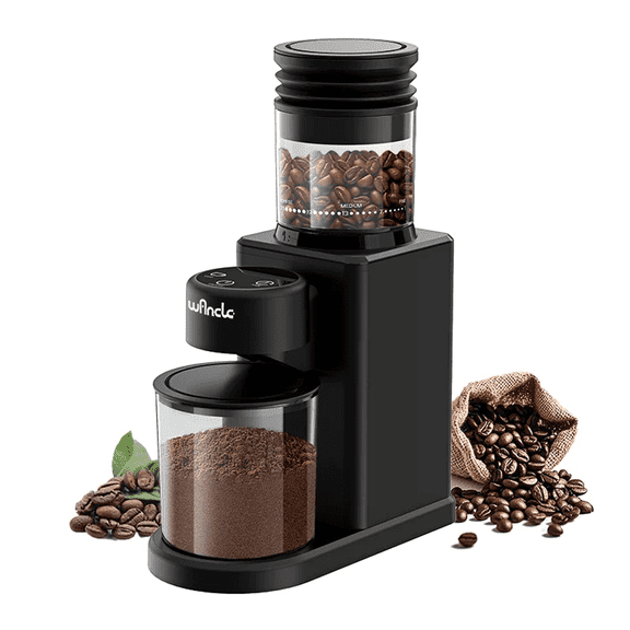 Wancle Conical Burr Grinder - Electric Coffee Grinder - Adjustable with 25 Precise Grind Settings for 12 Cups - Professional Coffee Bean Grinder 200W
