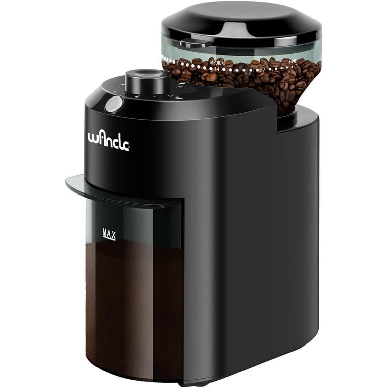 Wancle Electric Burr Coffee Grinder Adjustable with 28 Precise Grind Settings for 12 Cups Professional Coffee Bean Grinder