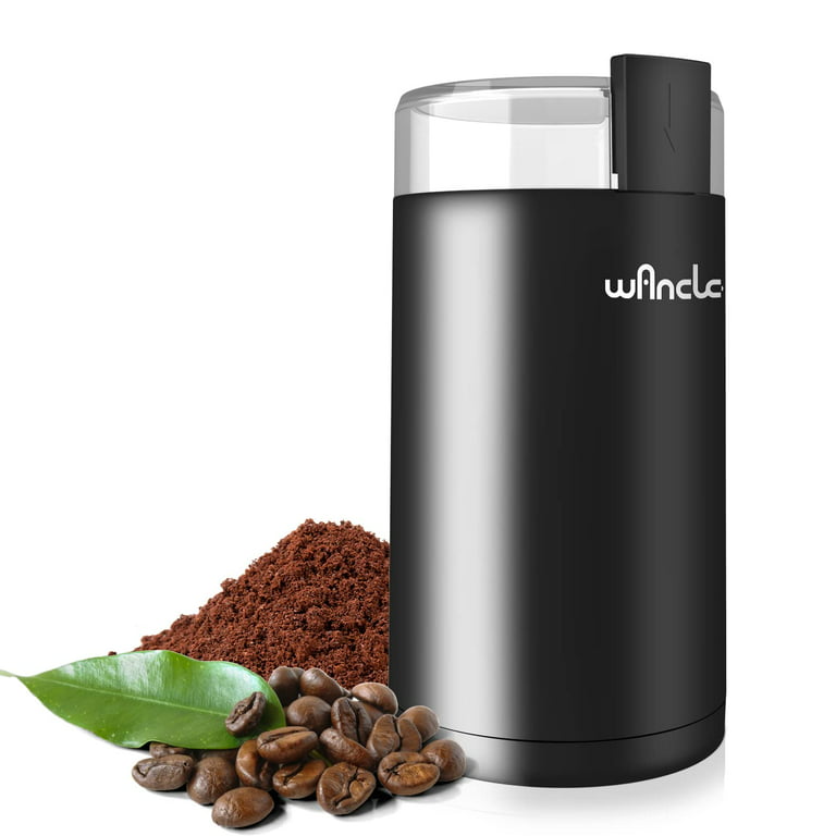 Wancle Electric Coffee Grinder Machine - Mill for Beans - Spice Grinder  with Stainless Steel Blade & Bowl - Quiet Coffee Bean Grinder with Clean  Brush