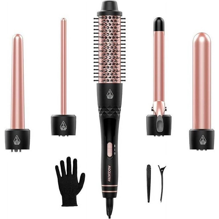 Wand Curling Iron Curling Wand Set MOCEMTRY Professional 5 in 1