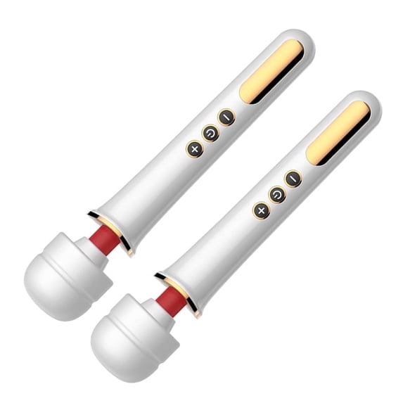 Wand Massager – Large Ergonomic Vibrating Wand with Flexible Head, Powerful Cordless Electric Wand Massager, Quiet & Portable, Long-Lasting Battery Up to 3 Hours for Home, Office, Travel