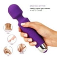 thumbnail image 1 of Wand Massager Wireless & Waterproof Personal Body Massager - Memory Edition - 2+ Hours Battery Life (Purple), 1 of 7