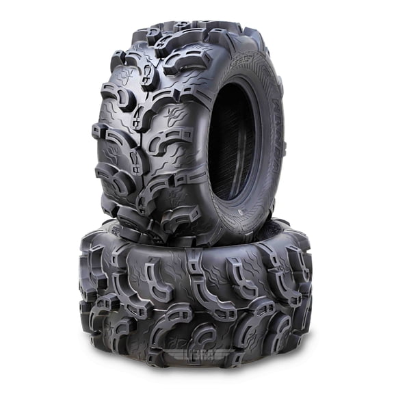 Wanda ATV/UTV Tires 25x11-10 25X11X10 6PR P375 - 10216 Super Lug Mud, Set 2
