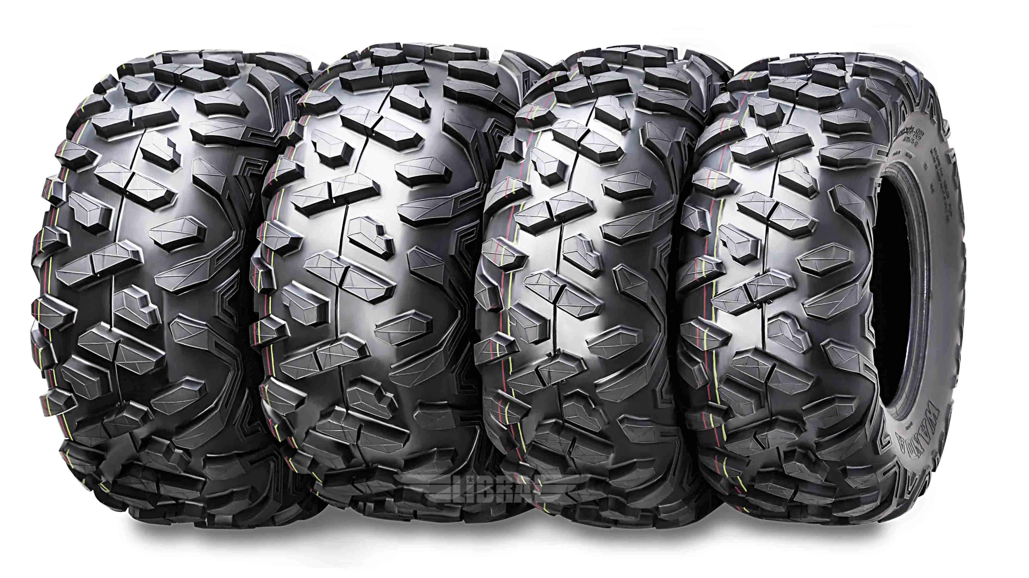 WANDA Set Of 4 ATV Tires 25x8-12 & 25x11-12 For 06-13 Polaris SPORTSMAN 450/500