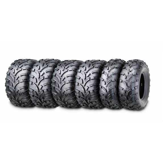 Wanda ATV/UTV tires (2) 25x8-12 Front & (4) 25x11-12 Rear 6PR, Set 6