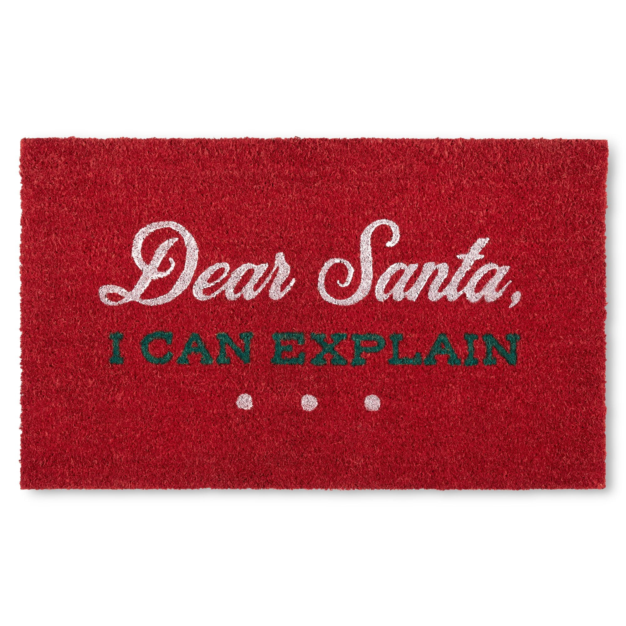 Funny Christmas Door Mat, Dear Santa Door Mat