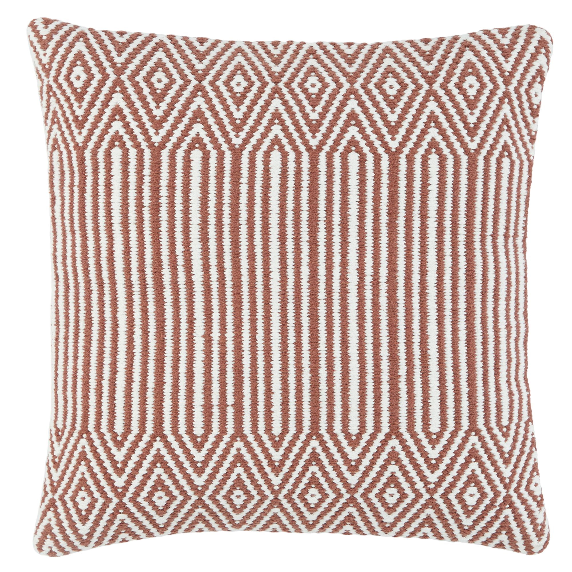 1pc Geometric Print Cushion Cover Without Filler, Modern Woven