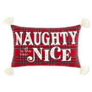 Wanda June Home Naughty Nice Pillow, Multicolor, 14"x22" by Miranda Lambert
