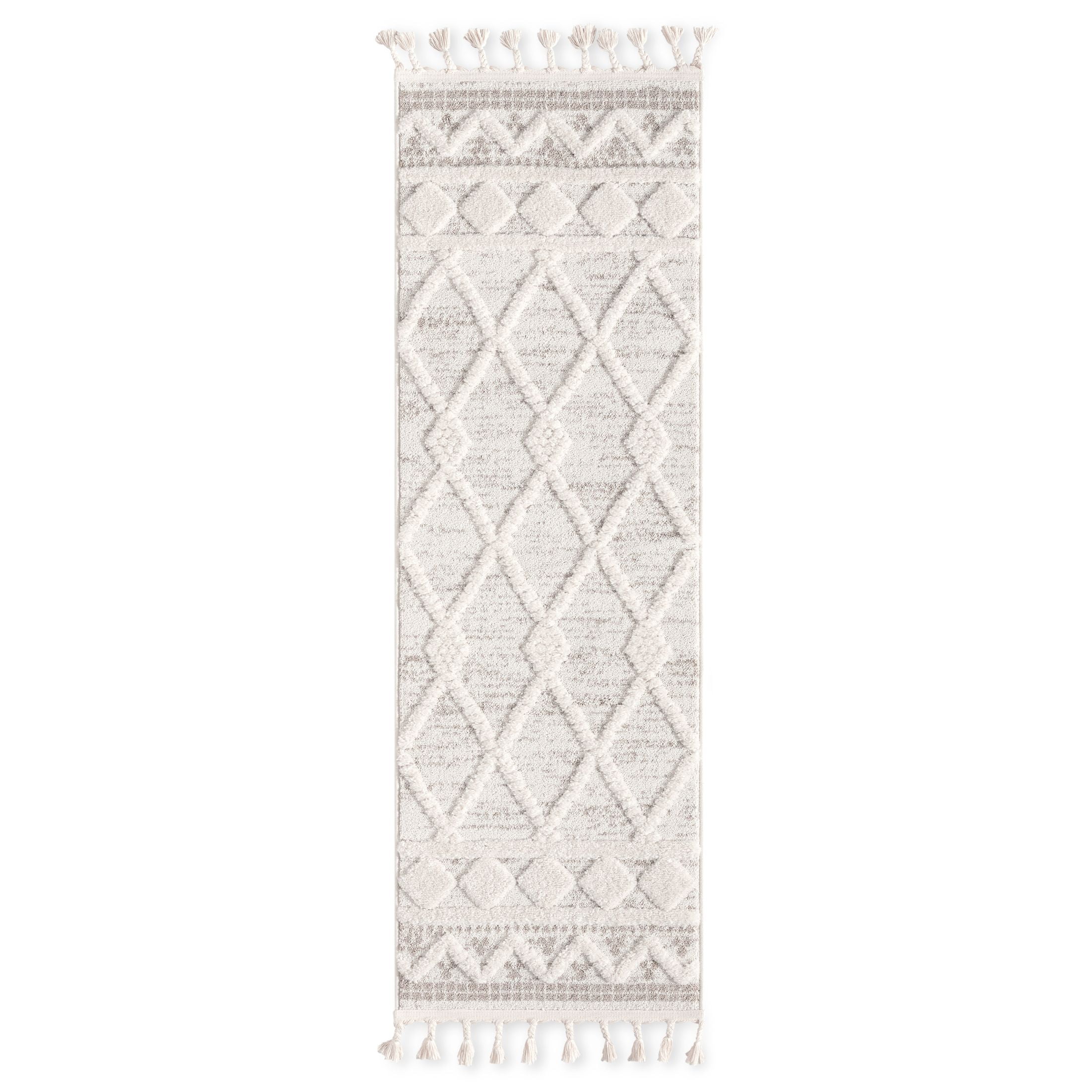 Wanda June Home Tina Area Rug Runner, Ivory, 2'x6' by Miranda Lambert