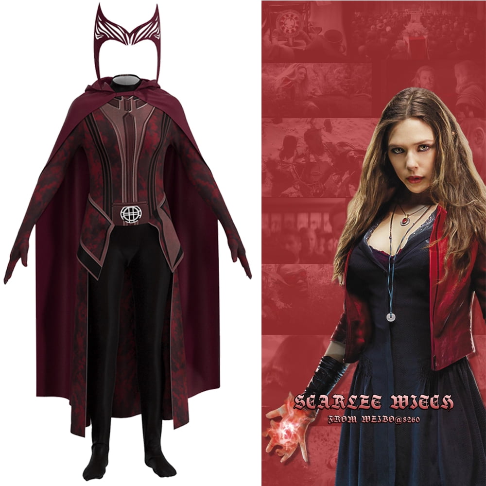 Wanda Maximoff Costume Kids Jumpsuit Multi Verse for Girls Halloween