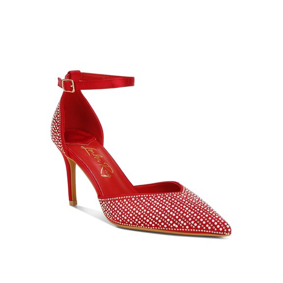 Wanda Pearls  Sequins Embellished Stiletto Sandals