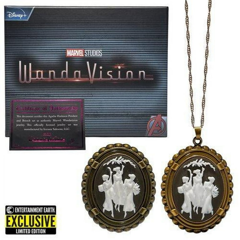 WandaVision Agatha Brooch Prop Replica Set of 2 (Brooch & Necklace