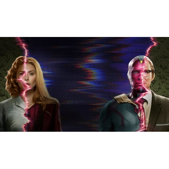 WandaVision Diamond Painting Kits for Adults, Diamond Painting DIY 5D Full Drill Diamond Art Kit for Adults Beginner, Diamond Dots Painting Craft for Home Wall Decor 12x16 Inch