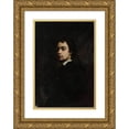 thumbnail image 1 of Wandalin Strzałecki 14x18 Gold Ornate Wood Frame and Double Matted Museum Art Print Titled - Self-Portrait (1880), 1 of 4