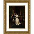 thumbnail image 1 of Wandalin Strzałecki 18x24 Gold Ornate Framed and Double Matted Museum Art Print Titled - King John III Sobieski and Marysieńka (1881), 1 of 4