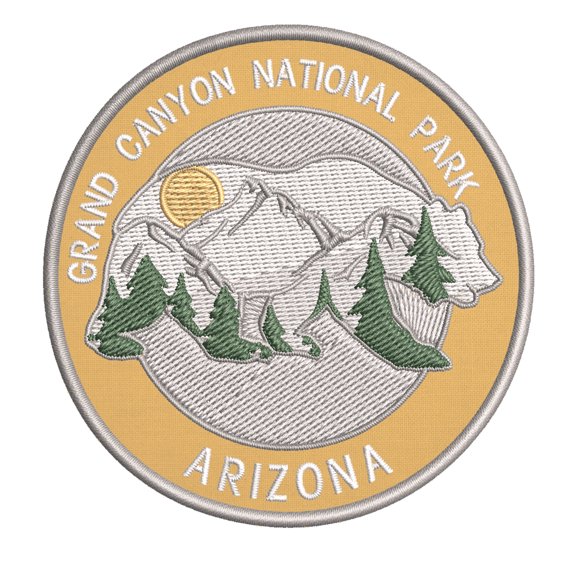 Wander Often! Grand Canyon National Park, Arizona 3.5 Inch Iron Or Sew On Embroidered Fabric Badge Patch Seek Adventure, National Park Iconic Series