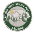 thumbnail image 1 of Wander Often! Petrified Forest National Park, Arizona 3.5 Inch Iron Or Sew On Embroidered Fabric Badge Patch Seek Adventure, National Park Iconic Series, 1 of 2