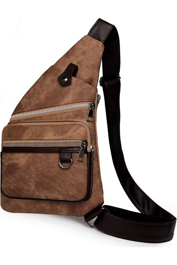 Wander Plus Anti Theft Travel Bag For Women, Side Crossbody Sling Backpack Shoulder Bags For Women Men Waterproof Theft Proof