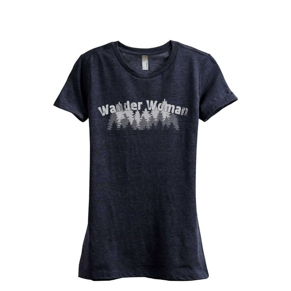 Wander Woman Women's Fashion Relaxed T-Shirt Tee Heather Navy Medium